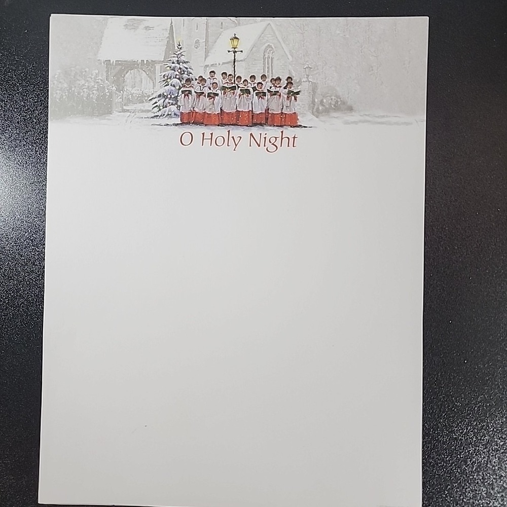 8 Sheets Computer Stationary Christmas Letter Announcments, Junk Journal Paper